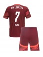 RB Leipzig Antonio Nusa #7 Vieraspaita Lasten 2024-25 Lyhythihainen (+ shortsit)